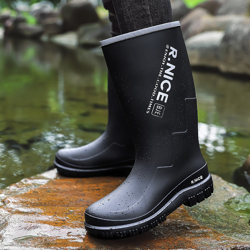 メンズアウトドアレインシューズ ハイカットレインブーツ 滑り - Fishing Boots のレビューと価格