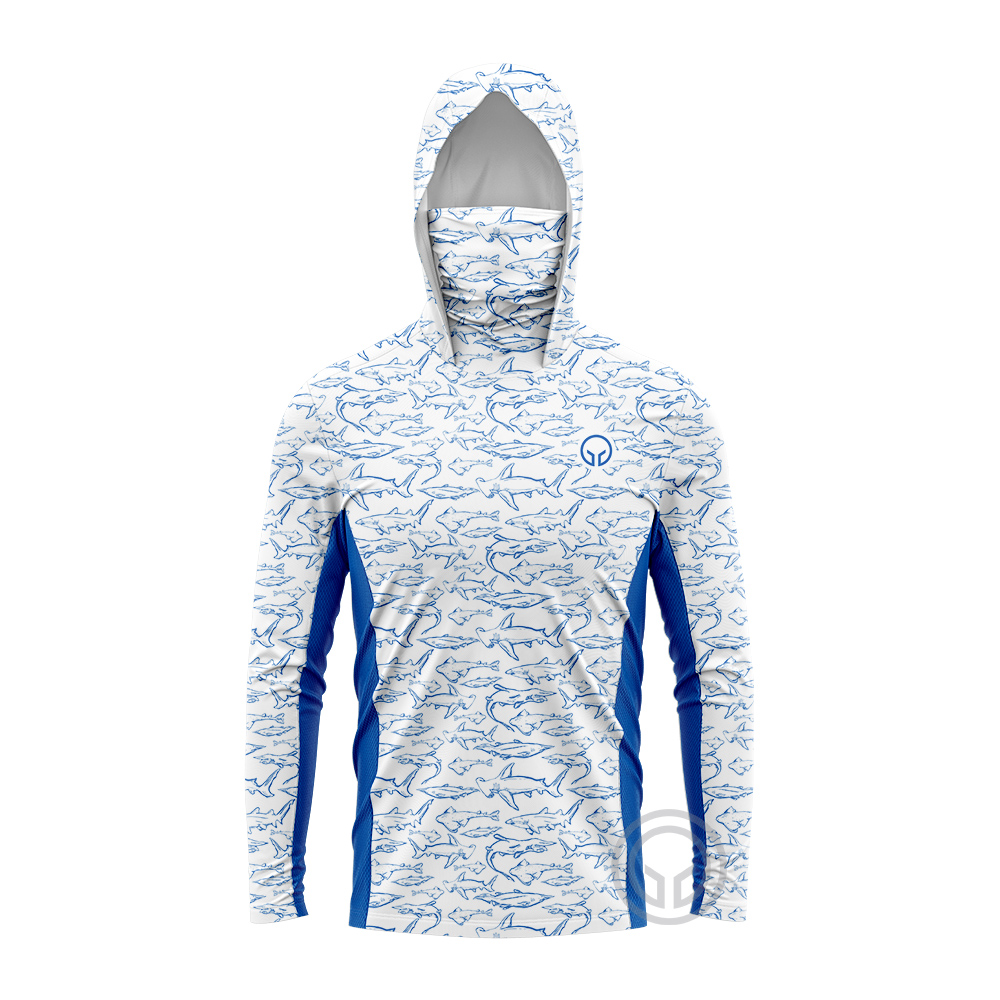 新しい釣り服夏屋外ジャージ男性長袖 T シャツ衣類太陽紫外線 - Fishing Hoodie のレビューと価格