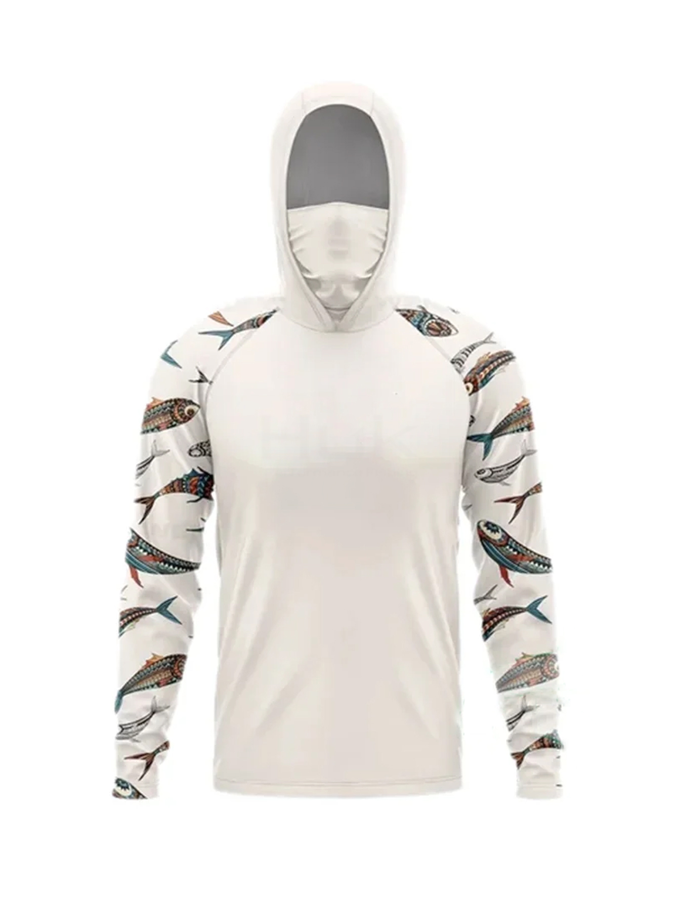 メンズフィッシングフーディーシャツ UPF 50+ 速乾性パ - Fishing Hoodie のレビューと価格