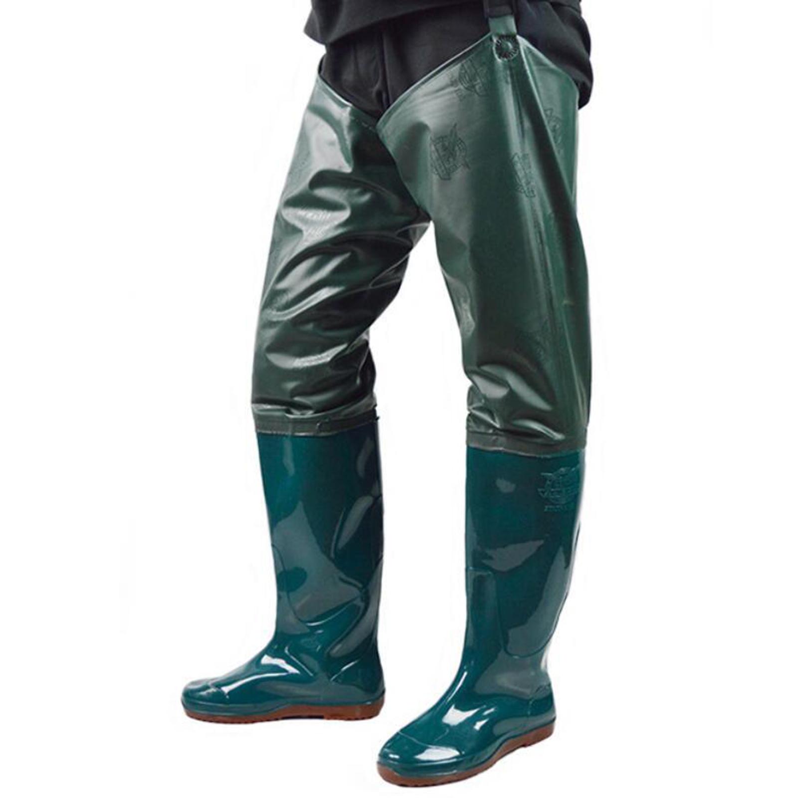 耐久性のあるブーツフット式釣り用ヒップウェーダー、PVCナイ - Fishing Pants Waterproof のレビューと価格