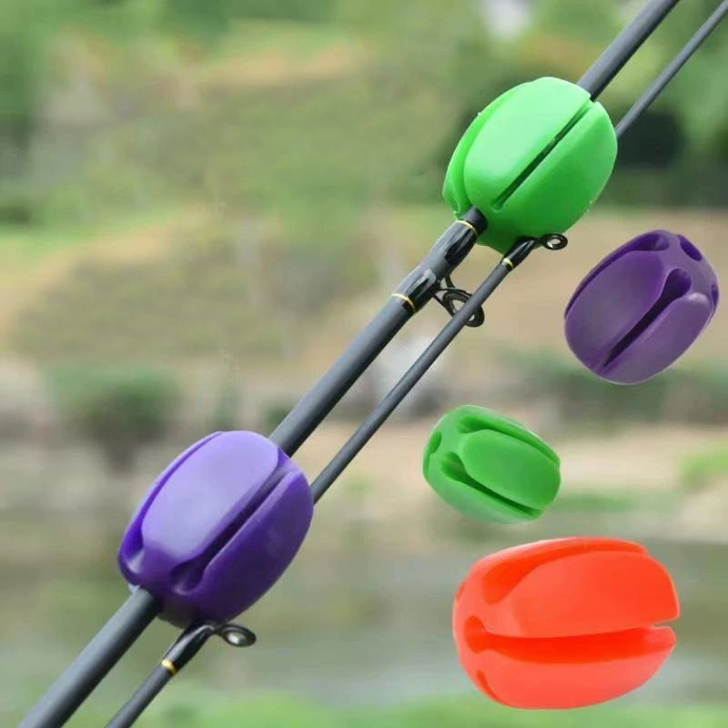 2 個のシリコン釣竿ホルダーボールストラップ 5 穴軽量釣具 - Fishing Belt のレビューと価格