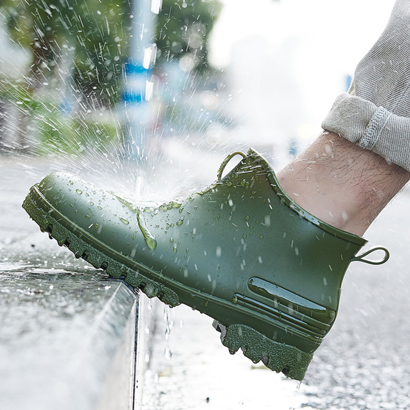 男性用滑り止めレインブーツ,男性用防水プラットフォームシュー - Fishing Boots のレビューと価格