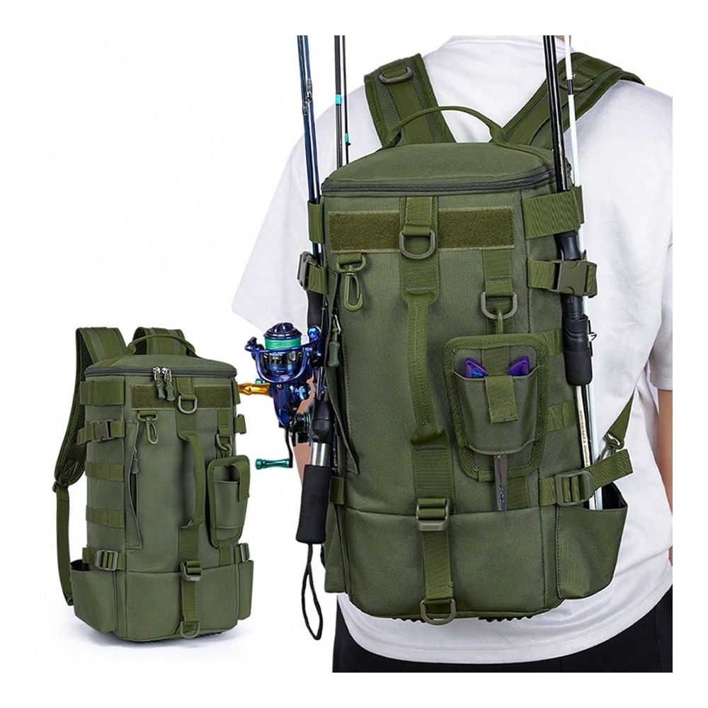 釣り用バックパック、ツールボックス収納付きワンショルダー釣り - Fishing Backpack のレビューと価格