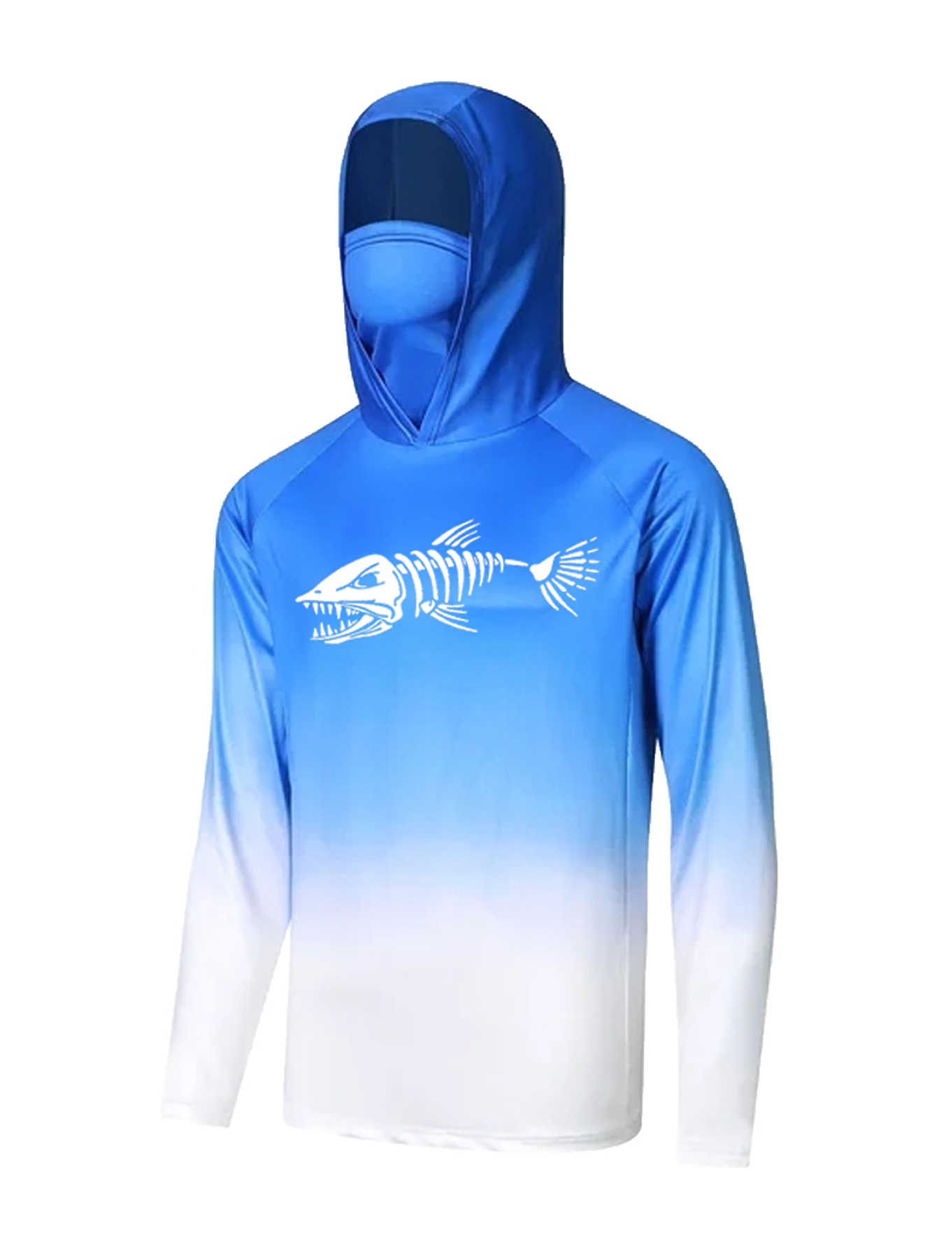 UPF 50+ フード付き釣り用ウェア メンズ フェイスカバ - Fishing Hoodie のレビューと価格