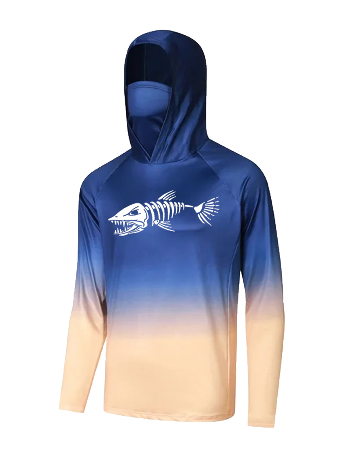 UPF 50+ フード付き釣り用ウェア メンズ フェイスカバ - Fishing Hoodie のレビューと価格