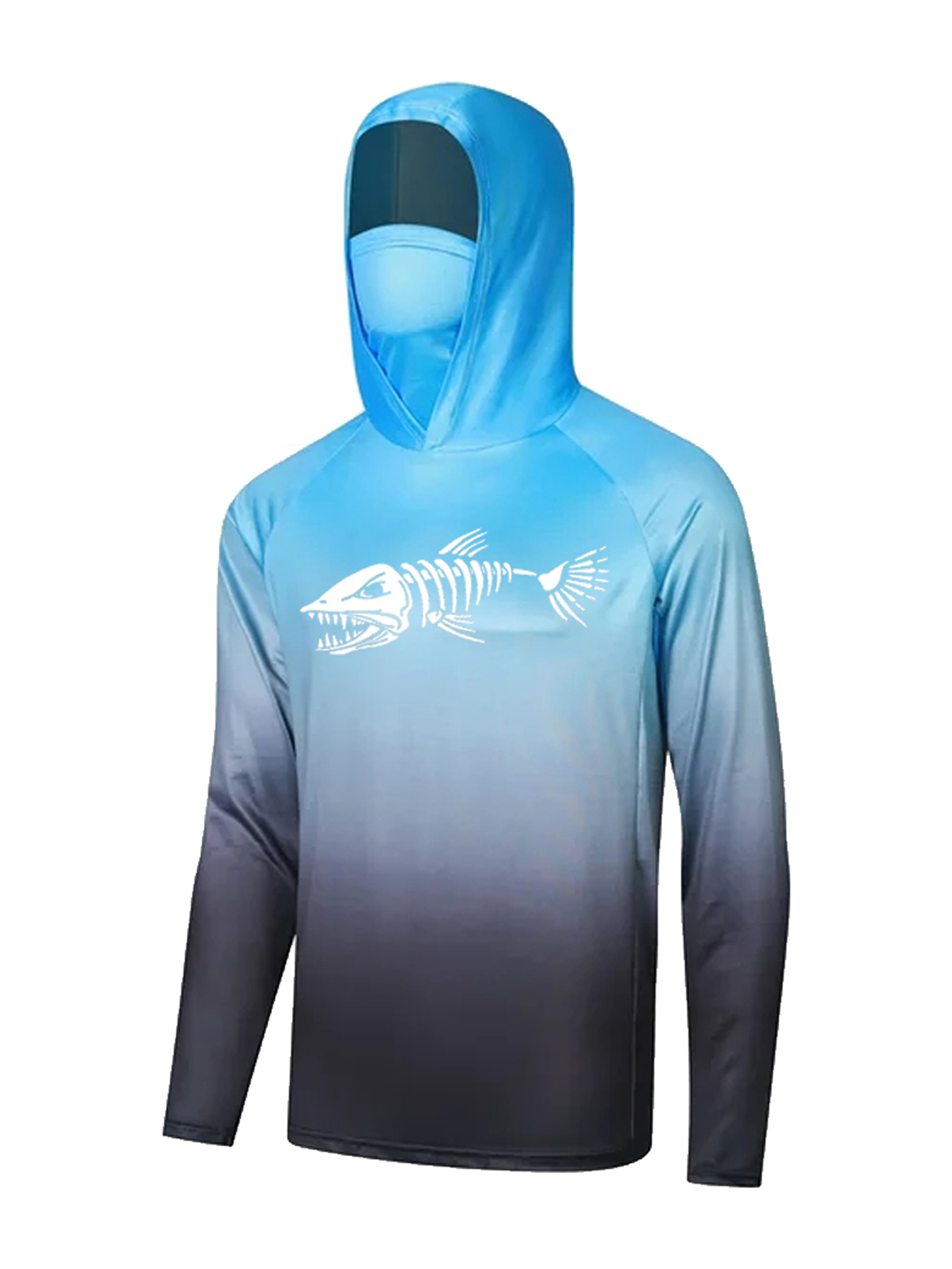 UPF 50+ フード付き釣り用ウェア メンズ フェイスカバ - Fishing Hoodie のレビューと価格
