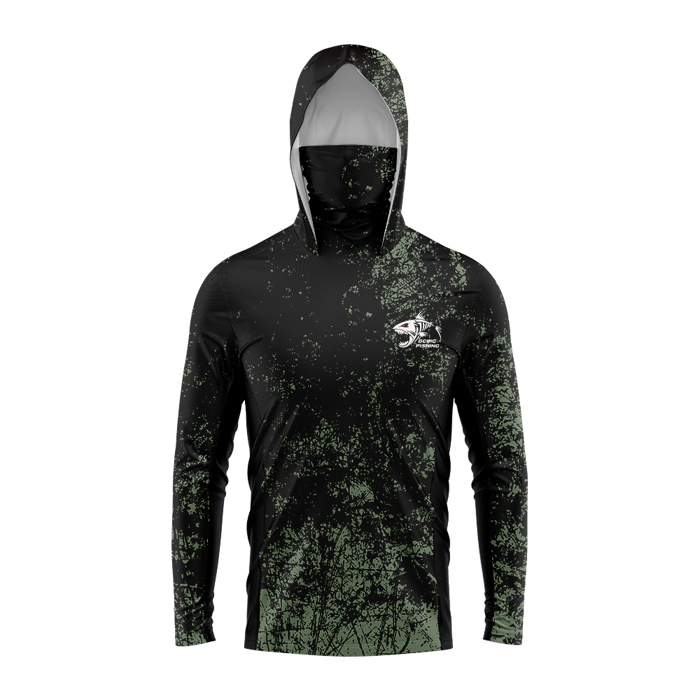 Hukニューギアフィッシングシャツ 夏用長袖シャツ 速乾性  - Fishing Hoodie のレビューと価格